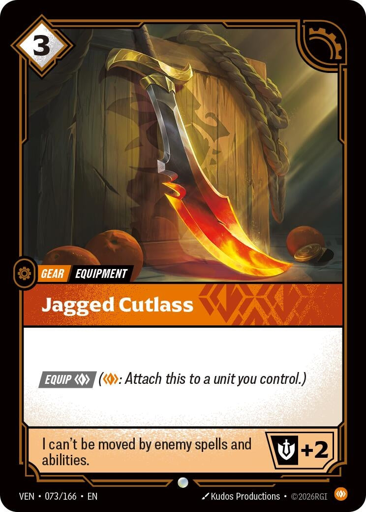 Image for Jagged Cutlass (073/166) (Vendetta) (VEN) - Riftbound: League of Legends Trading Card Game