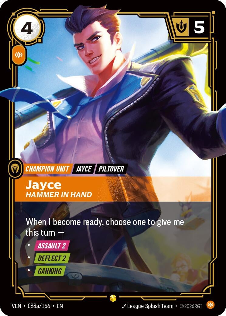 Jayce - Hammer in Hand (Alternate Art) (088a/166) (Vendetta) (VEN)