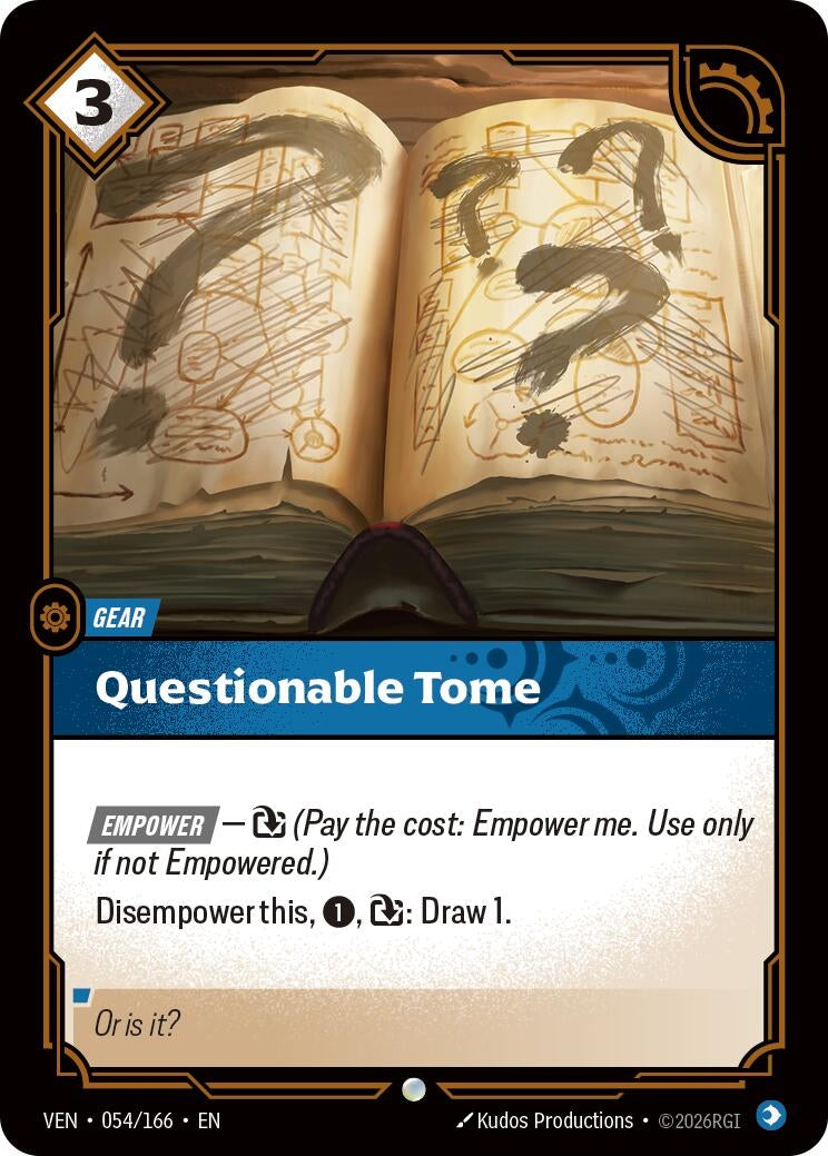 Questionable Tome (054/166) (Vendetta) (VEN)