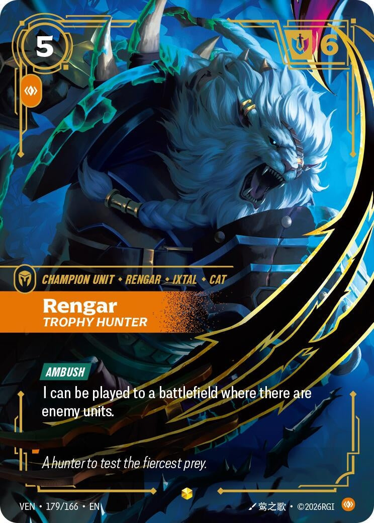 Rengar - Trophy Hunter (Overnumbered) (179/166) (Vendetta) (VEN)