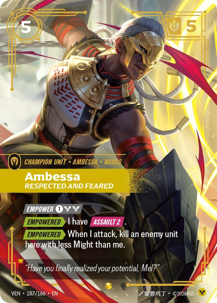 Ambessa - Respected and Feared (Overnumbered) (187/166) (Vendetta) (VEN)