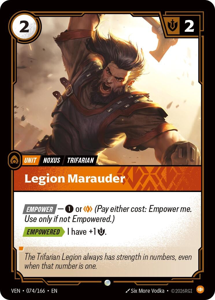 Image for Legion Marauder (074/166) (Vendetta) (VEN) - Riftbound: League of Legends Trading Card Game