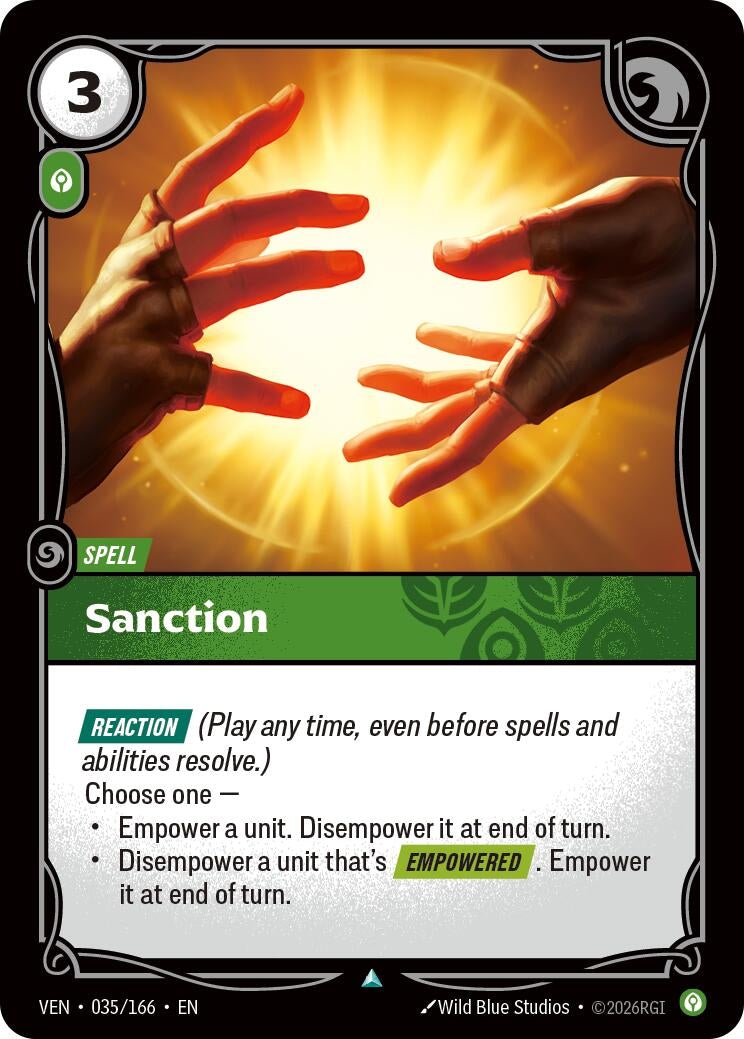 Image for Sanction (035/166) (Vendetta) (VEN) - Riftbound: League of Legends Trading Card Game