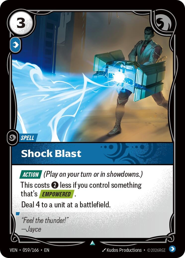 Image for Shock Blast (059/166) (Vendetta) (VEN) - Riftbound: League of Legends Trading Card Game