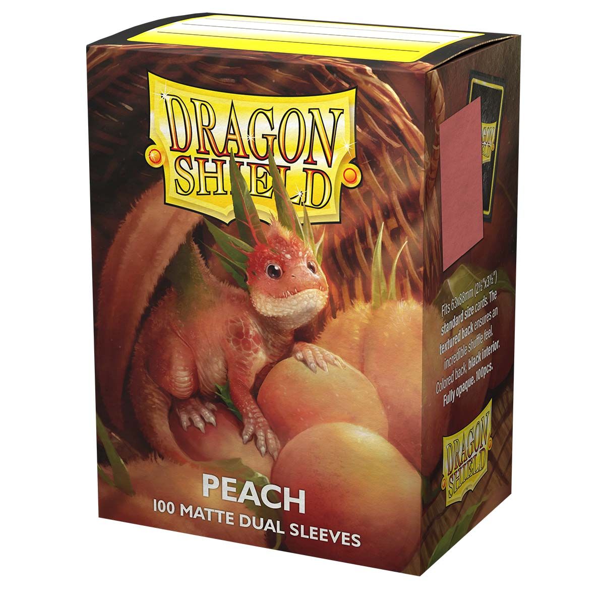 Dragon Shield Box 100 Sleeves - Peach Matte