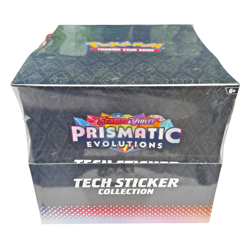 Scarlet & Violet: Prismatic Evolutions Tech Sticker Display