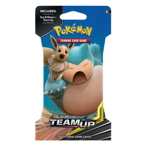 Sun & Moon: Team Up - Sleeved Booster Pack (Eevee/ Snorlax)