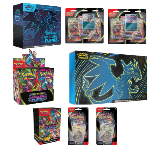 Mega Evolution: Phantasmal Flames - Bundle (Booster Box, Ultra-Premium Collection, Elite Trainer Box, Booster Bundle)