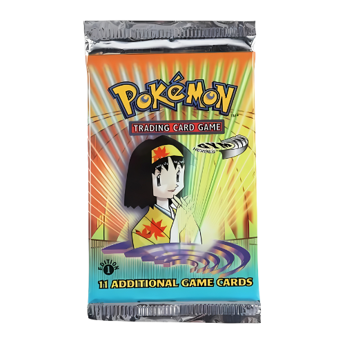 Gym Heroes 1st Edition - Booster Pack Erika Art Work