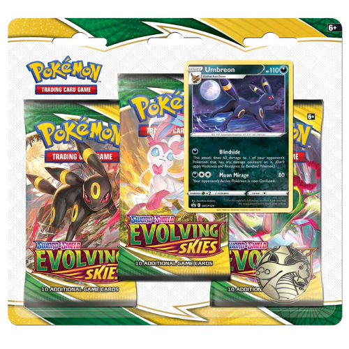 Sword & Shield: Evolving Skies - 3 Pack Blister (Umbreon)