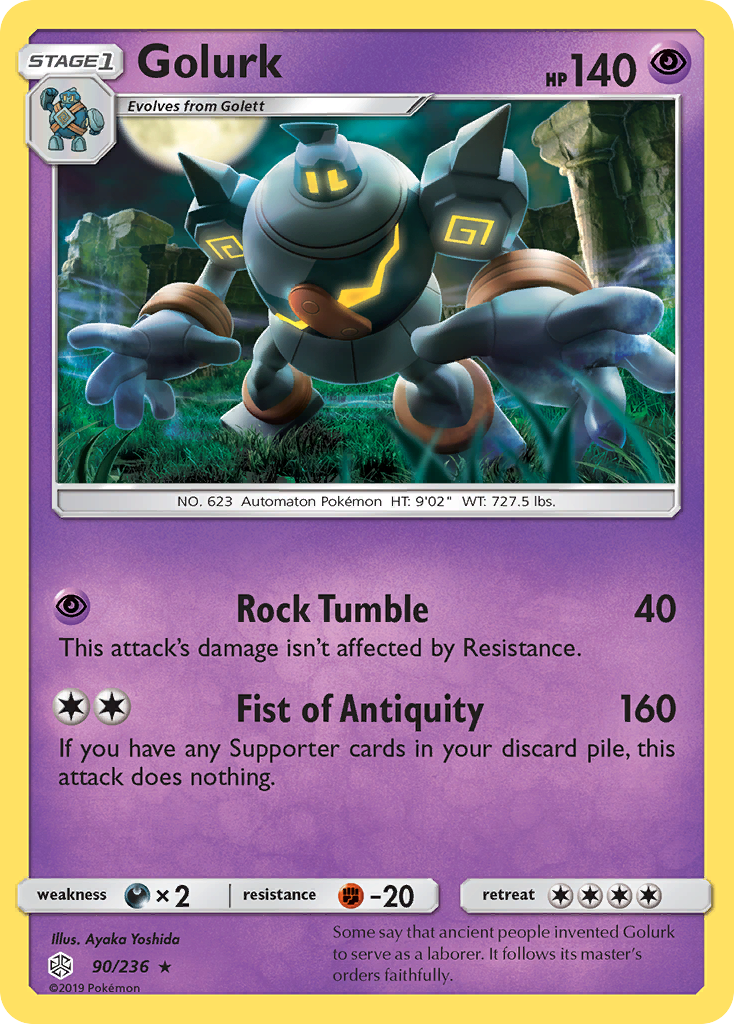 Golurk (90/236) [Sun & Moon: Cosmic Eclipse] – Troll Aus PTY LTD