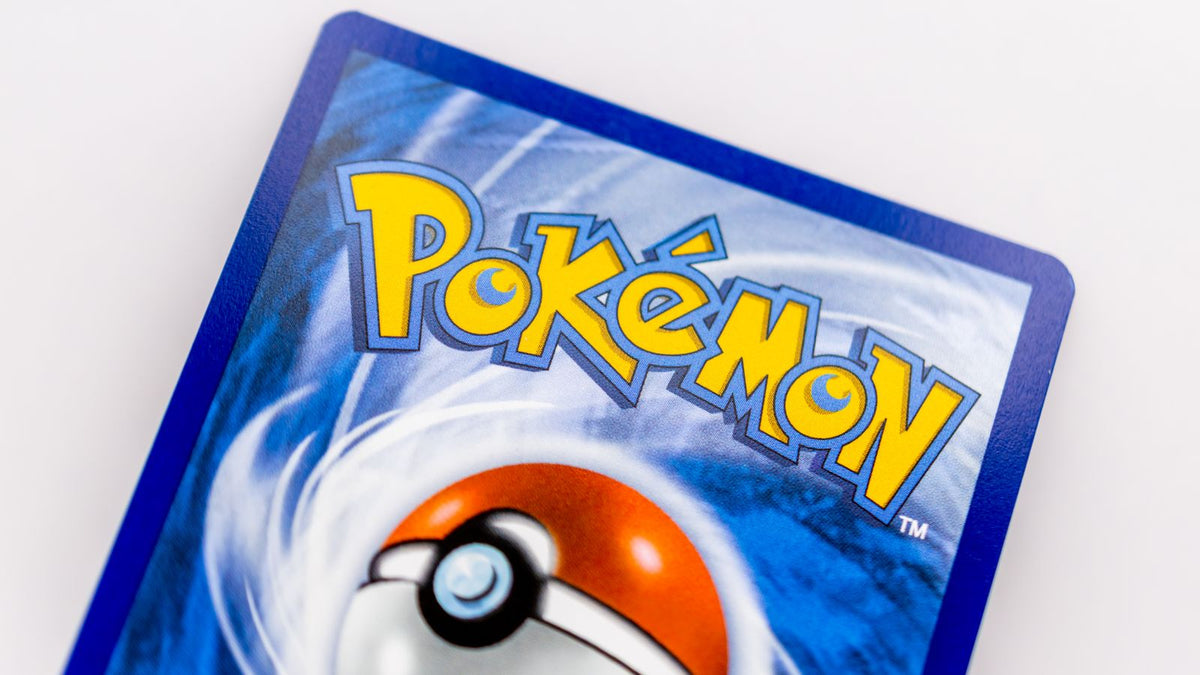 Close-up of the back of a Pokémon trading card