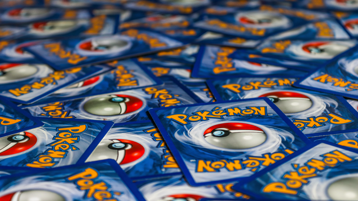 Spread of Pokémon trading cards