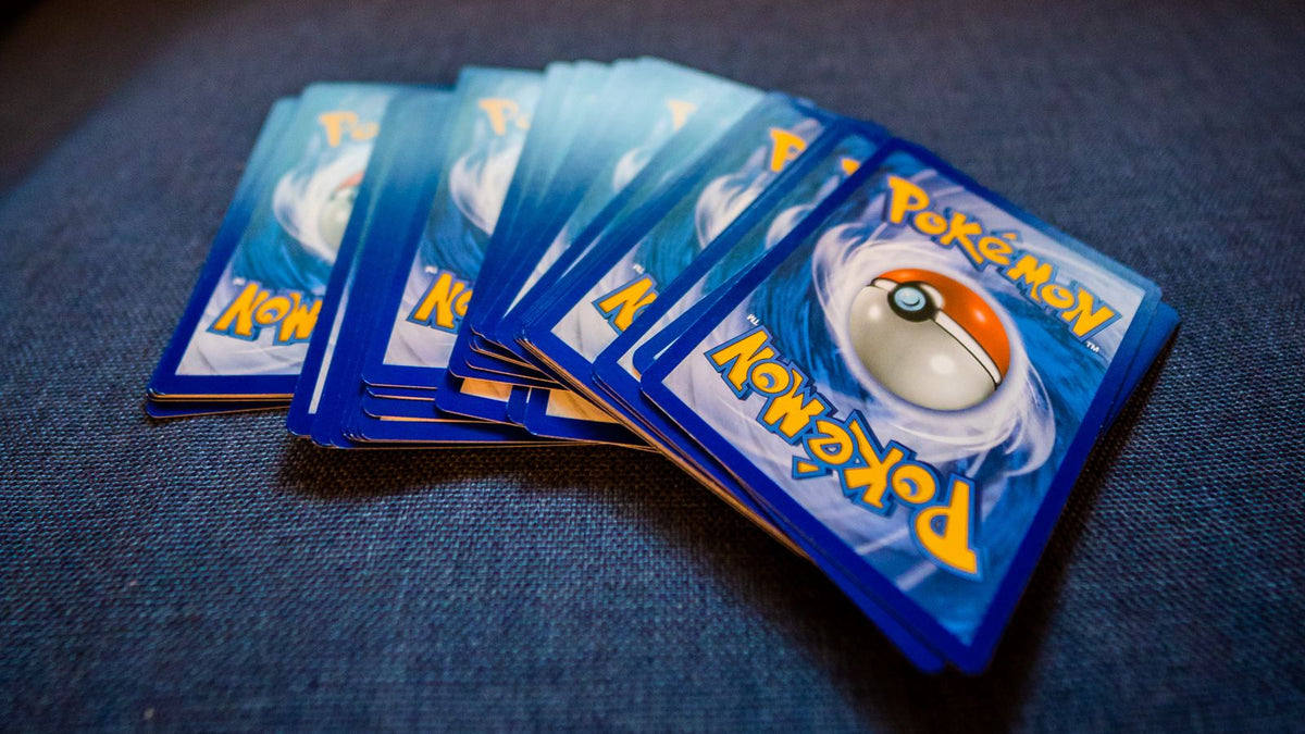 Pokémon cards fanned out, ready to sell