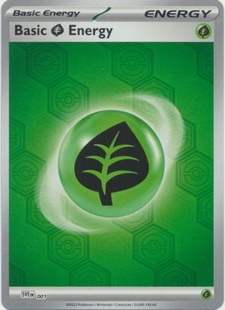 Basic Grass Energy (SVE001) (Reverse Holo) [Scarlet & Violet: Shrouded Fable]