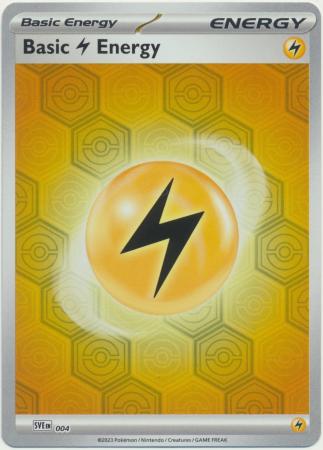 Basic Lightning Energy (SVE004) (Reverse Holo) [Scarlet & Violet: Shrouded Fable]