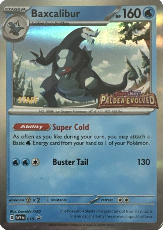 Baxcalibur - 019 (Prerelease) (019) [SV: Scarlet & Violet Promo Cards]