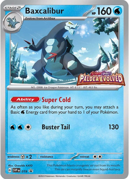 Baxcalibur - 019 (Prerelease) (019) [SV: Scarlet & Violet Promo Cards]