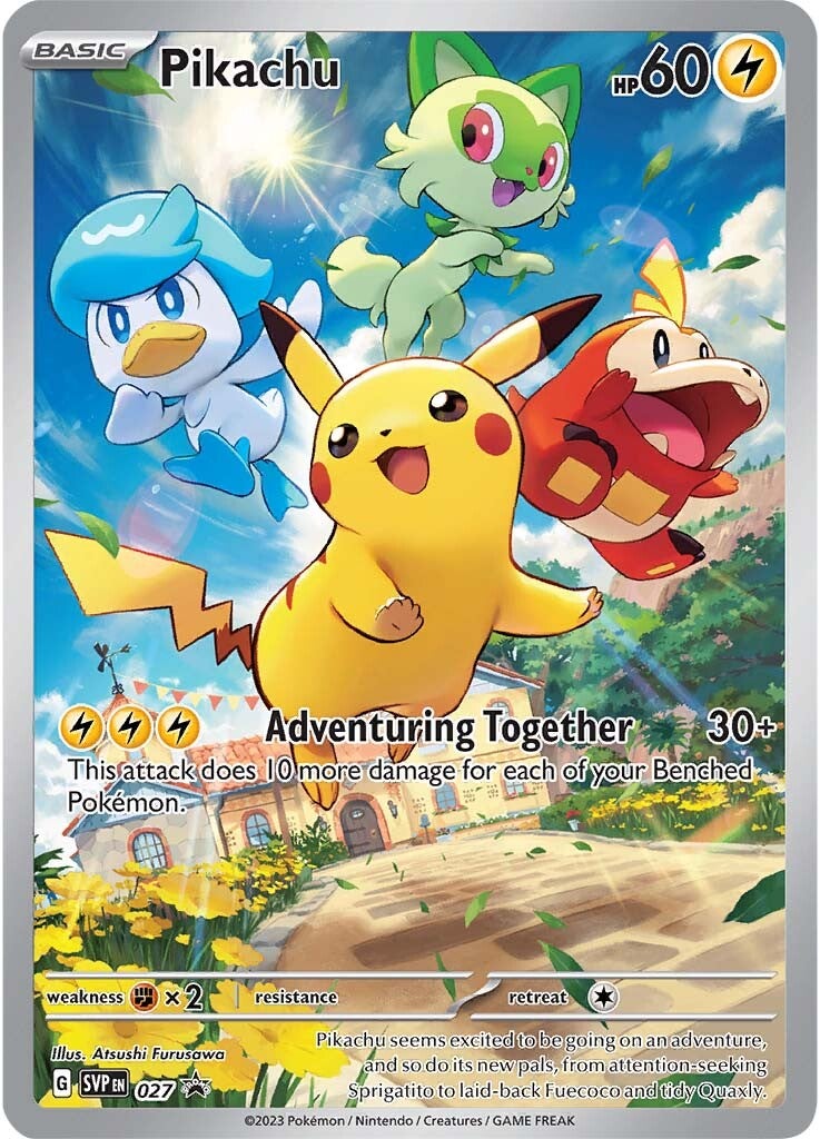 Pikachu - 027 (027) [SV: Scarlet & Violet Promo Cards]