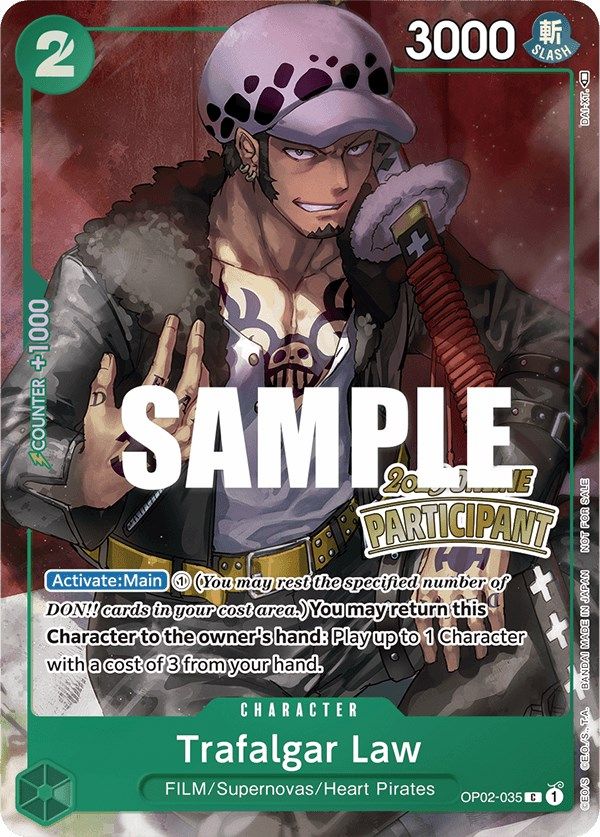 Trafalgar Law (Online Regional 2023) (OP02-035) [One Piece Promotion Cards]