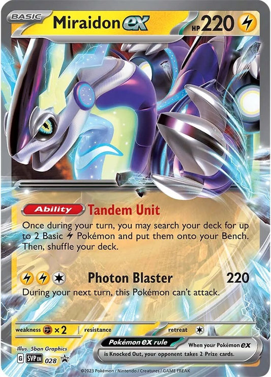 Miraidon ex - 028 (028) [SV: Scarlet & Violet Promo Cards]