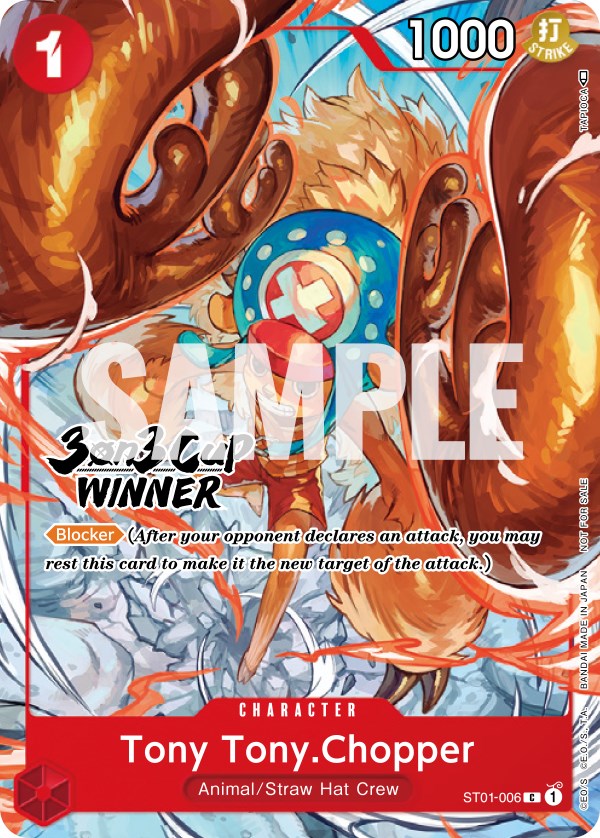 Tony Tony.Chopper (3-on-3 Cup) (ST01-006) [One Piece Promotion Cards]