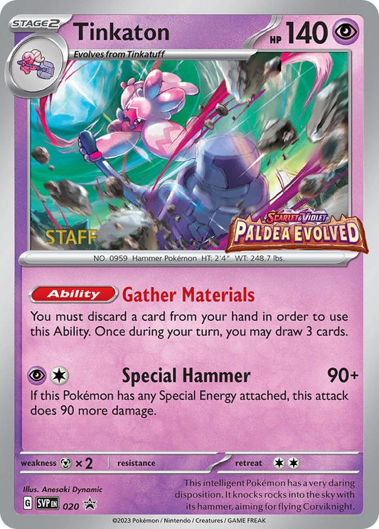 Tinkaton - 020 (Prerelease) (020) [SV: Scarlet & Violet Promo Cards]