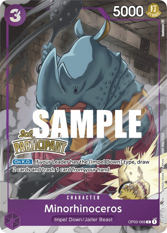 Minorhinoceros (Online Regional 2023) (OP03-069) [One Piece Promotion Cards]