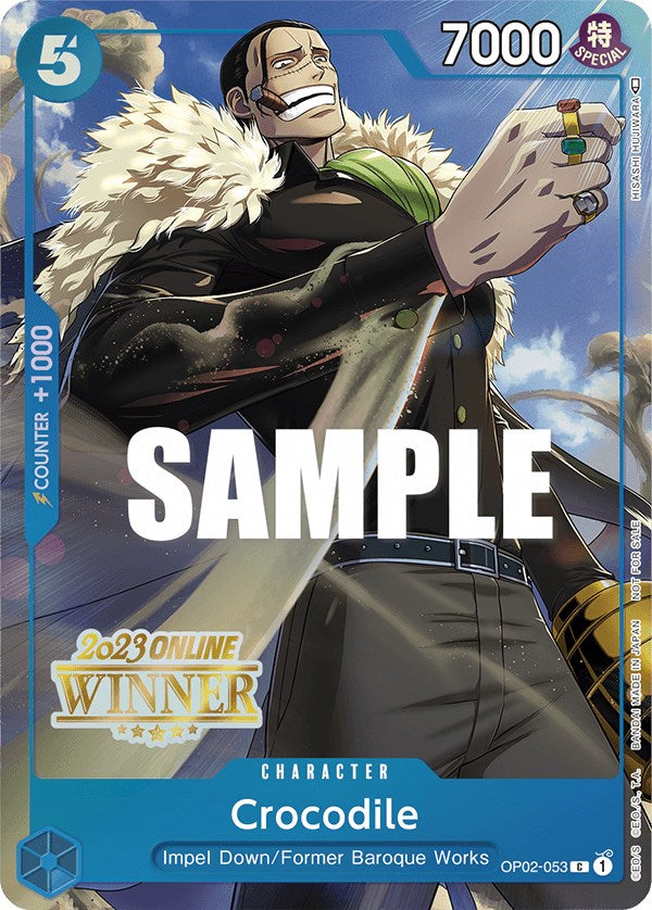 Crocodile (Online Regional 2023) (OP02-053) [One Piece Promotion Cards]