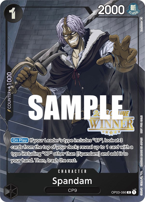 Spandam (Online Regional 2023) (OP03-086) [One Piece Promotion Cards]