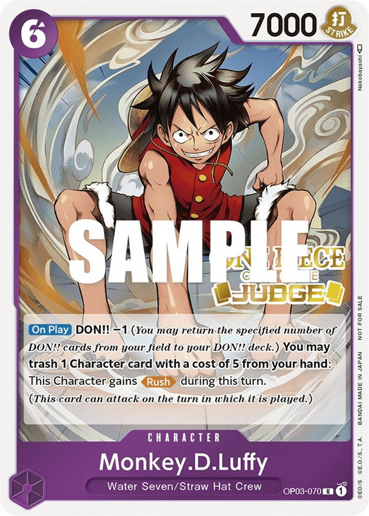 Monkey.D.Luffy (Judge Pack Vol. 2) (OP03-070) [One Piece Promotion Cards]