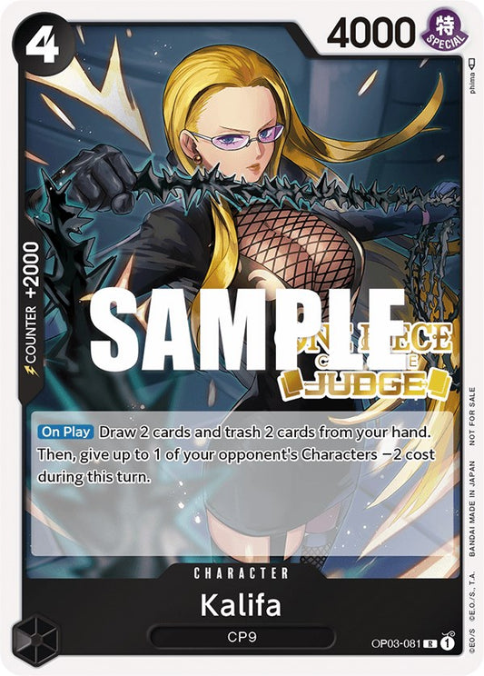 Kalifa (Judge Pack Vol. 2) (OP03-081) [One Piece Promotion Cards]