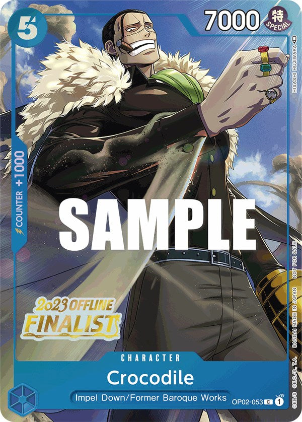 Crocodile (Offline Regional 2023) (OP02-053) [One Piece Promotion Cards]