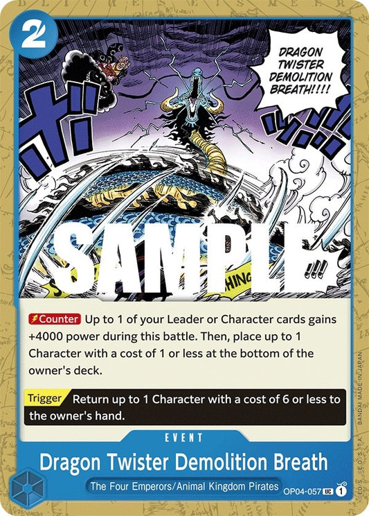 Dragon Twister Demolition Breath (OP04-057) [Kingdoms of Intrigue]
