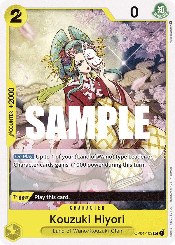 Kouzuki Hiyori (OP04-103) [Kingdoms of Intrigue]