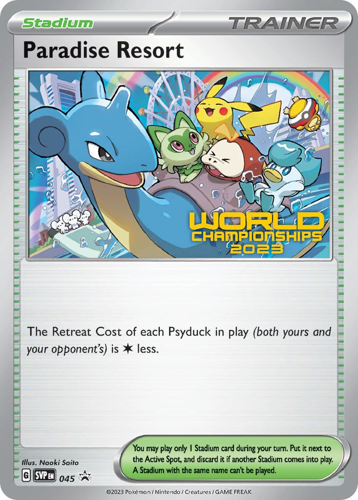 Paradise Resort - 045 (World Championships 2023) (045) [SV: Scarlet & Violet Promo Cards]