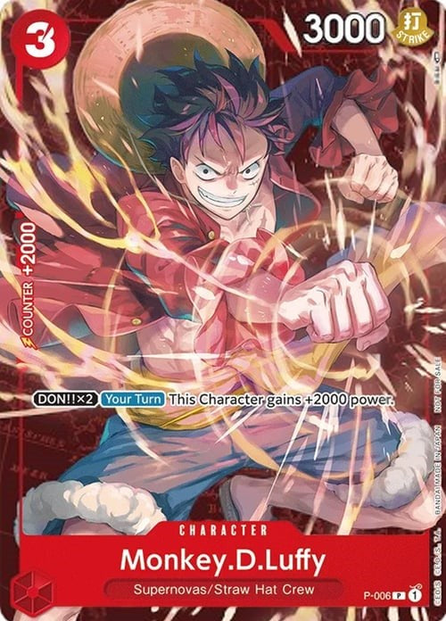 Monkey.D.Luffy - P-006 (Retail Promo) (P-006) [One Piece Promotion Cards]