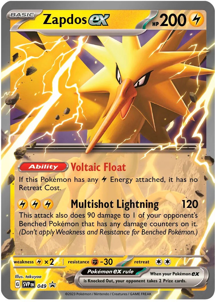 Zapdos ex - 049 (049) [SV: Scarlet & Violet Promo Cards]