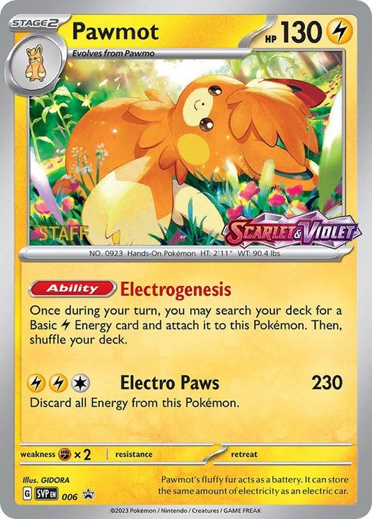 Pawmot - 006 (Prerelease) (006) [SV: Scarlet & Violet Promo Cards]