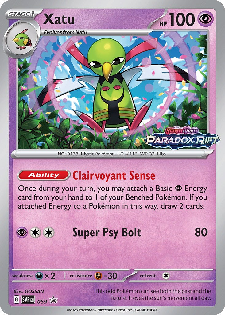 Xatu - 059 (Prerelease) (059) [SV: Scarlet & Violet Promo Cards]