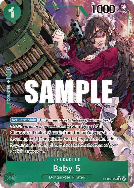 Baby 5 (034) (Alternate Art) (OP05-034) [Awakening of the New Era]
