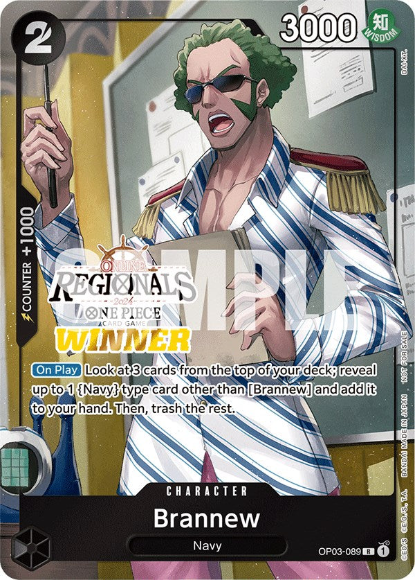 Brannew (Online Regional 2024) (OP03-089) [One Piece Promotion Cards]