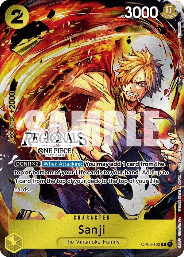 Sanji (Online Regional 2024) (OP03-102) [One Piece Promotion Cards]