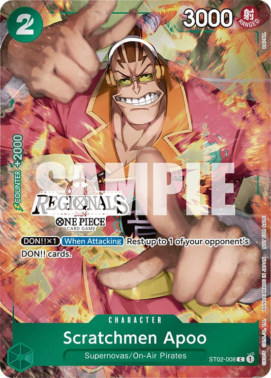 Scratchmen Apoo (Online Regional 2024) (ST02-008) [One Piece Promotion Cards]