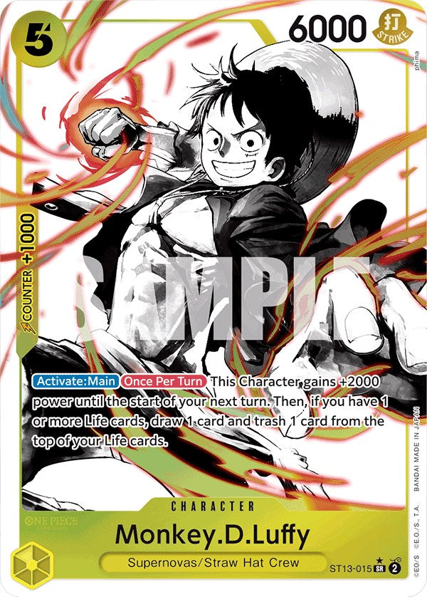 Monkey.D.Luffy (015) (Parallel) (ST13-015) [Ultra Deck: The Three Brothers]