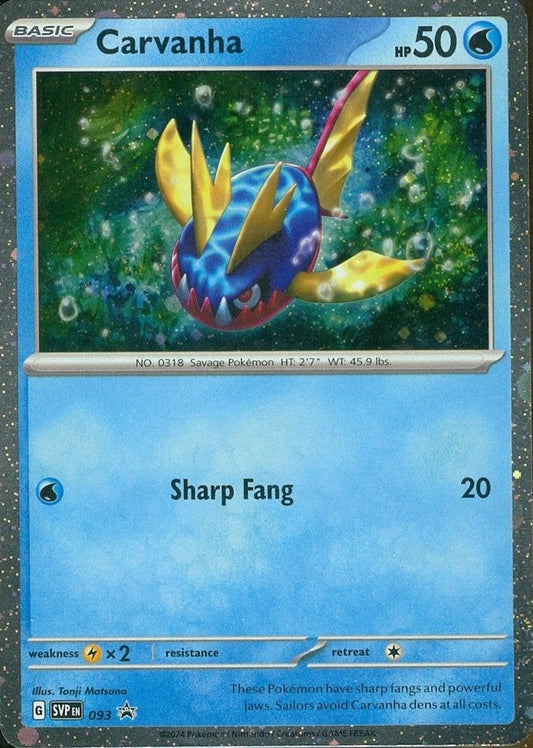 Carvanha - 093 (093) [SV: Scarlet & Violet Promo Cards]