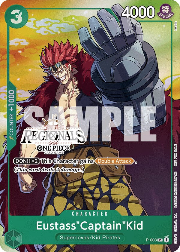 Eustass"Captain"Kid (Offline Regional 2024 Vol. 2) (P-003) [One Piece Promotion Cards]