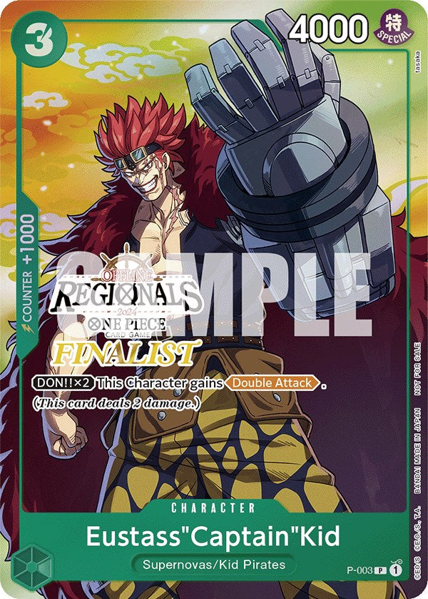 Eustass"Captain"Kid (Online Regional 2024 Vol. 2) (P-003) [One Piece Promotion Cards]