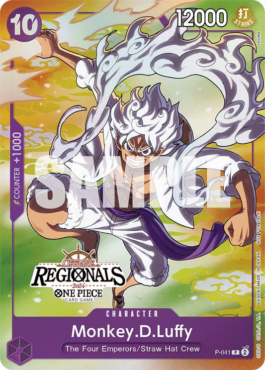 Monkey.D.Luffy (041) (Offline Regional 2024 Vol. 2) (P-041) [One Piece Promotion Cards]