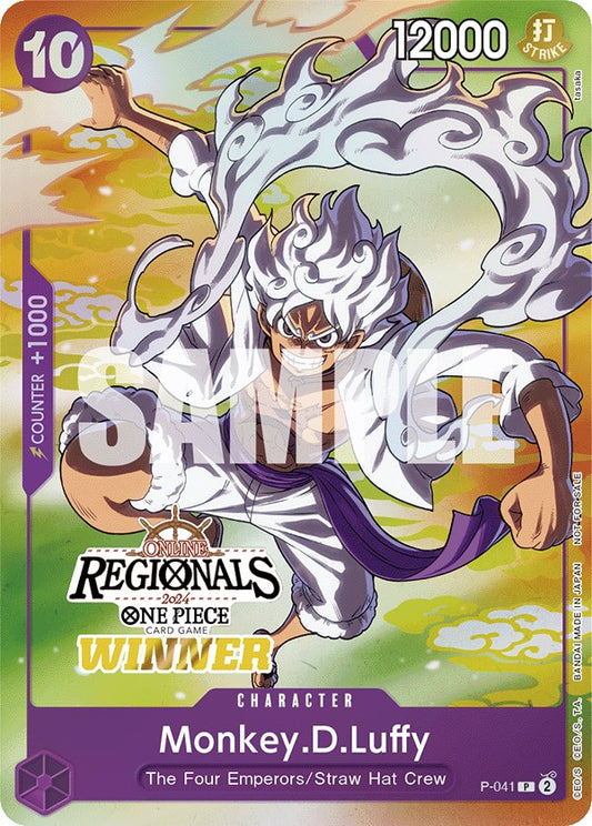 Monkey.D.Luffy (041) (Online Regional 2024 Vol. 2) (P-041) [One Piece Promotion Cards]